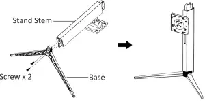 NEWSKILL ICARUS RGB 27 Inch 4K UHD Resolution - stand intalison