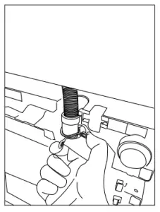 Installation of drain hose