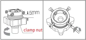 Connection of inlet hose