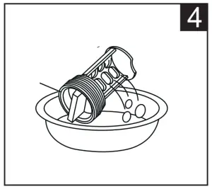 Cleaning drain pump filter
