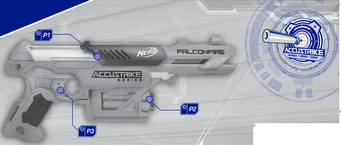 NERF B9839EU40 N-Strike Elite AccuStrike Series FalconFire