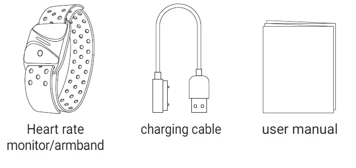 VORTEC B08CT17L4J ANT+ and BLE Heart Rate Armband-fig1