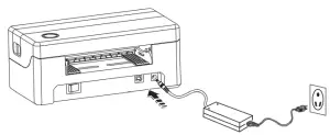 RONGTA RP421A Direct Thermal Barcode Label Printer -connection