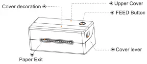 RONGTA RP421A Direct Thermal Barcode Label Printer - front view