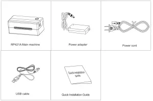 RONGTA RP421A Direct Thermal Barcode Label Printer -printer unpacking