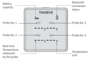 THOREYE ER-BT02 Smart Meat Thermometer - LED Display