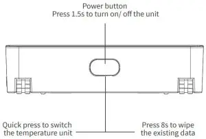 THOREYE ER-BT02 Smart Meat Thermometer - Side View 1
