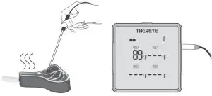 THOREYE ER-BT02 Smart Meat Thermometer - temperature