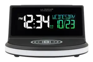LA CROSSE TECHNOLOGY 617-148v2 Wireless Charging Alarm Clock