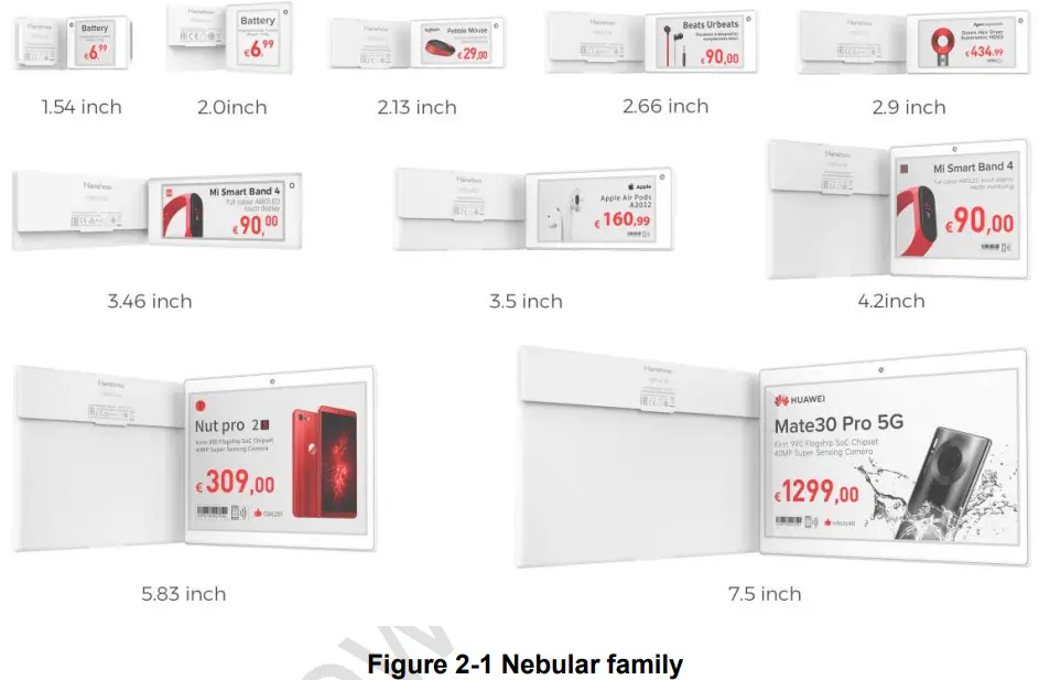 Hanshow HS ESL EPDN0001 Electronic Shelf Label - fig 1