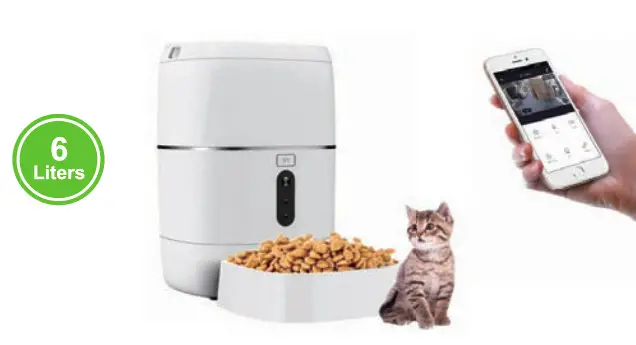 eco4life SC PF100 SmartHome WiFi Pet Feeder with Built-in Camera