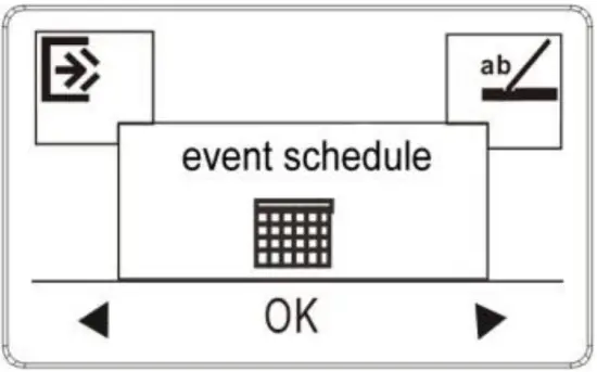 Evenn Schedule Menu