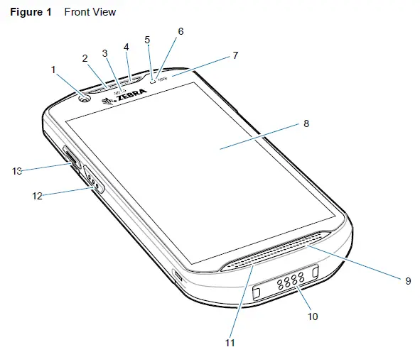ZEBRA TC52y Hand Held Touch Computer FIG 1