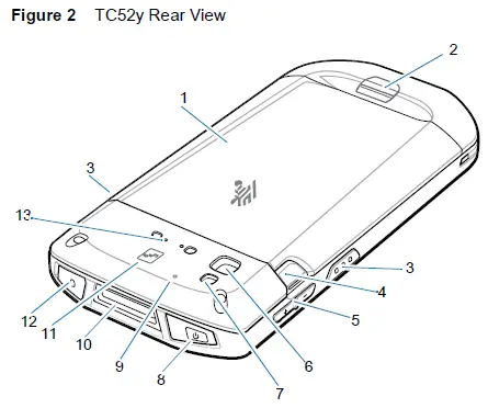 ZEBRA TC52y Hand Held Touch Computer FIG 2