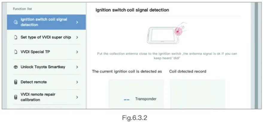 Xhorse MK3 Key Tool Plus Pad Device - Ignition coil signal detection
