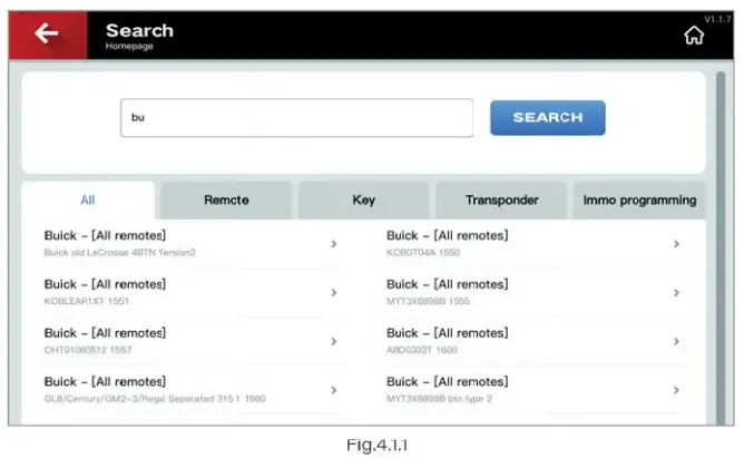 Xhorse MK3 Key Tool Plus Pad Device - Search Icon