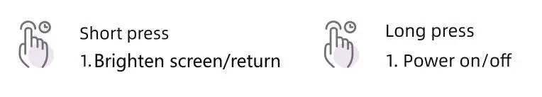 morepro Smart Sports Watch - Power Button