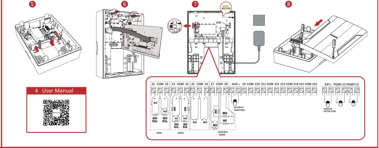 HIKVISION PWA96-M2H WE AX Pro M2H Hybrid Control Panel - Product Overview 4
