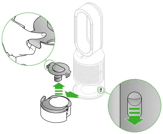 dyson PH03 Purifier Humidify Cool Air Purifier Humidifier and Fan - Filling the water tank 1