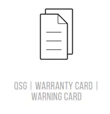 QSG WARRANTY CARD