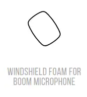 Windshield foam for boom microphone