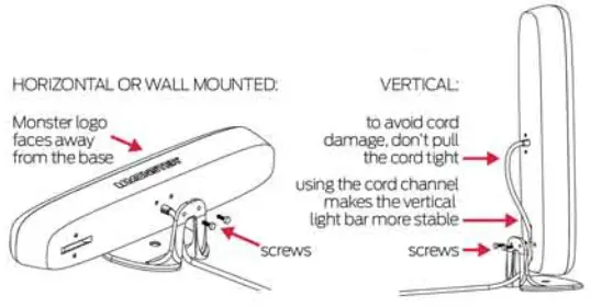 MONSTAR MLB7 1041 RGB Light Bar with Removable Multi Position Base - overview 3