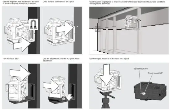 milwaukee M12 3PL Three Dimensional Laser - figure 7
