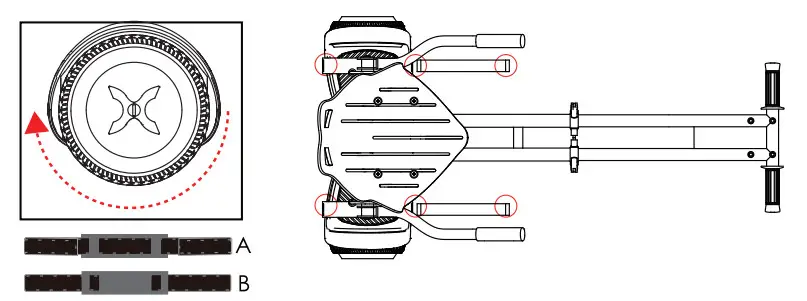 HOVER 1 H1 MFHCMB KART Hoverboard Kart Combo for Kids - balancing