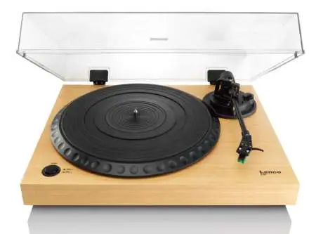Lenco L 91 Wooden Turntable with USD Connection And Built In Pre Amplifier - cover
