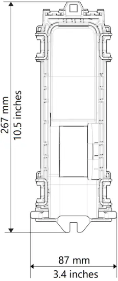 Commscope SRC50 NOVUX Fiber Optic System Dimensions A