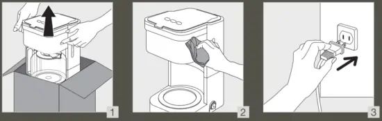 Using the machine for the first time