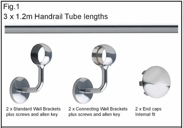 ROTHLEY Handrail Kit Fitting step 1