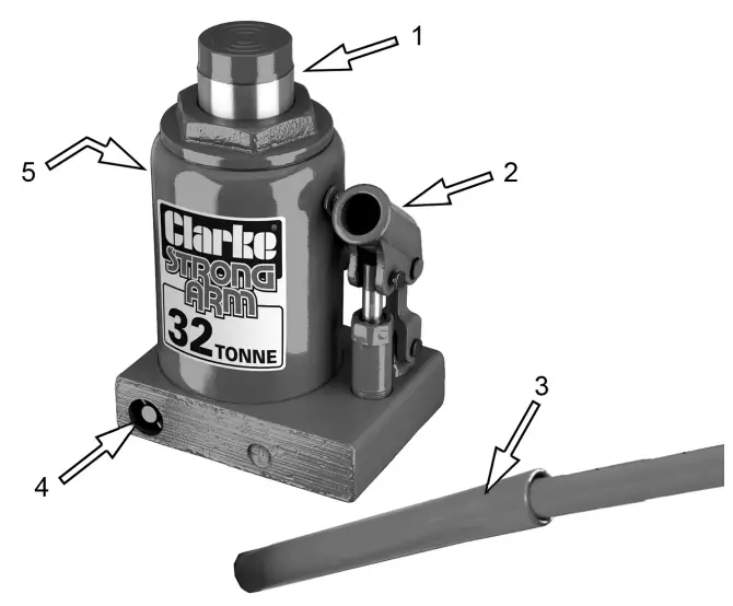Clarke CBJ32 Bottle Jack - OVERVIEW