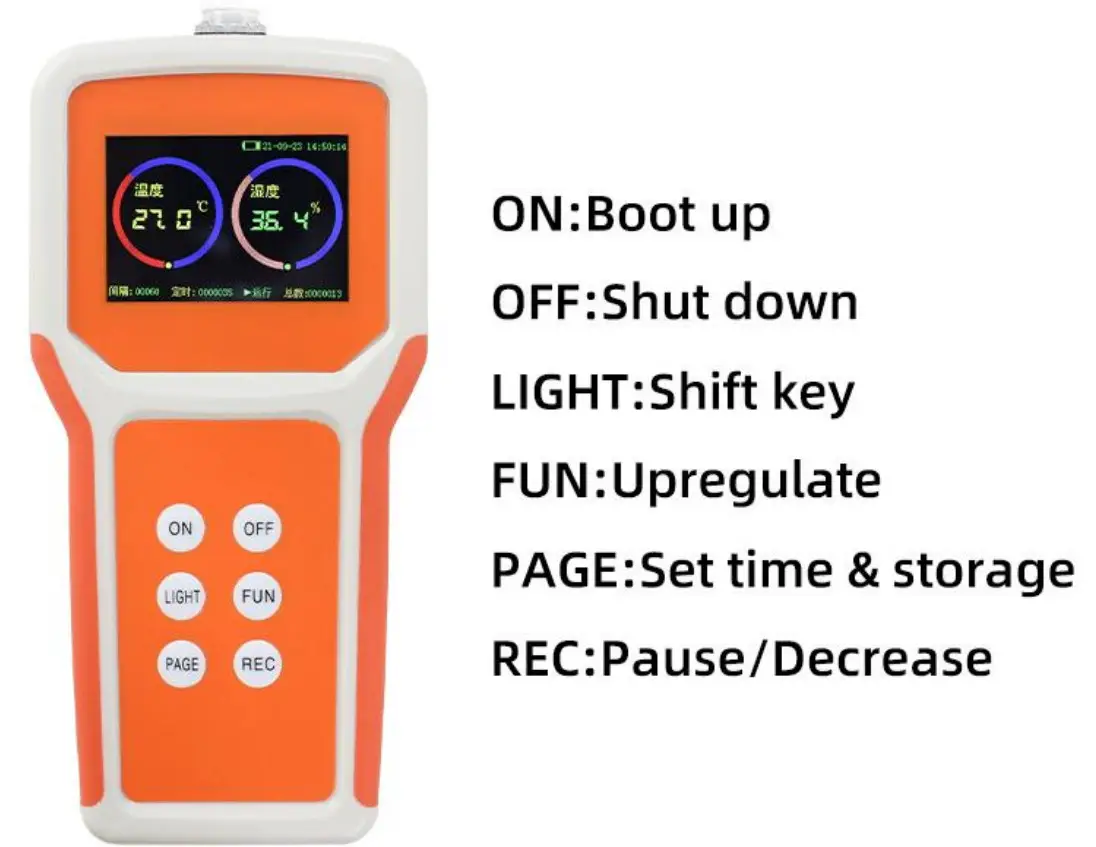 SONBEST SR9313B Handheld Temperature and Humidity Recorder Video - fig3