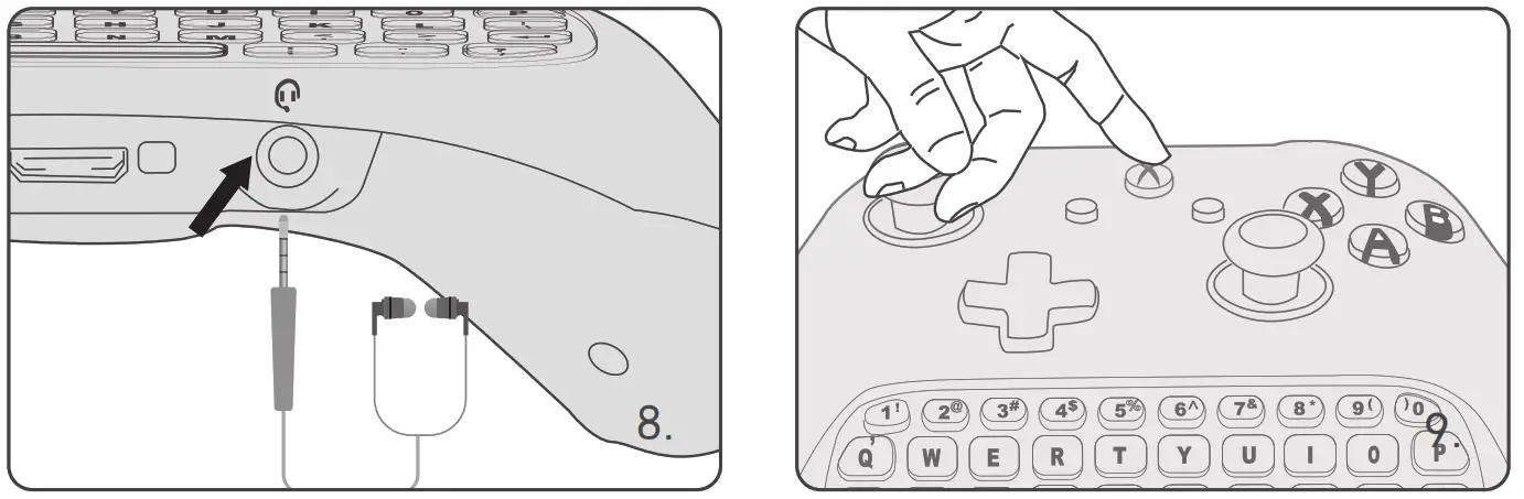 OIVO TYX 587 Wireless Gaming Keyboard - sleeping mode