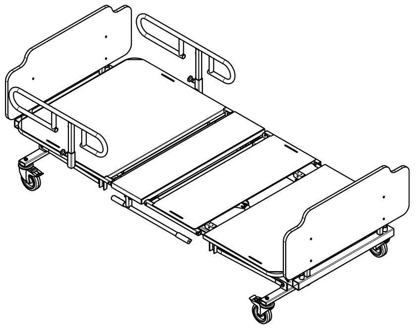 ConvaQuip 5639 Bariatric Homecare Bed -