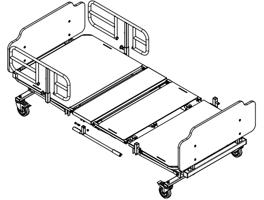ConvaQuip 5639 Bariatric Homecare Bed - 9
