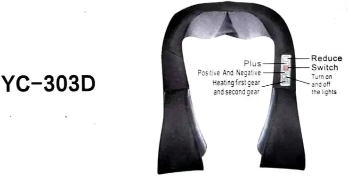 Shiatsu YC-303D Massager of Neck Kneading - kneading 2