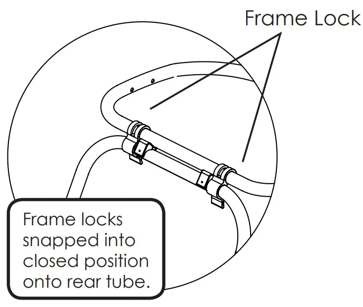 BURLEY Cub X2 Seat Kids Bike Trailer & Stroller - Frame Lock