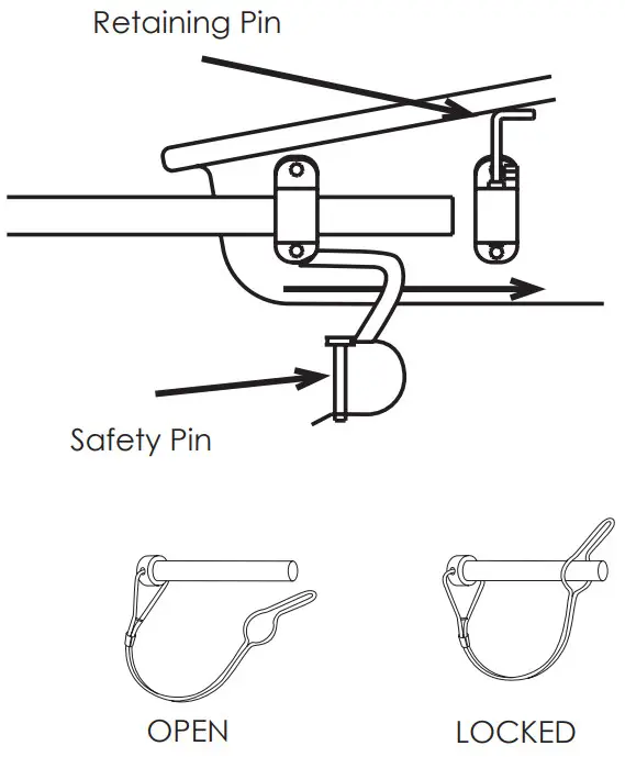 BURLEY Cub X2 Seat Kids Bike Trailer & Stroller - Retaining Pin