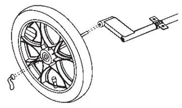BURLEY Cub X2 Seat Kids Bike Trailer & Stroller - axle assembly inserts