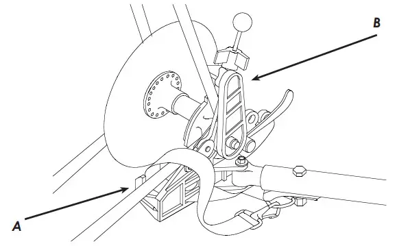 BURLEY Cub X2 Seat Kids Bike Trailer & Stroller - the end of the tongue