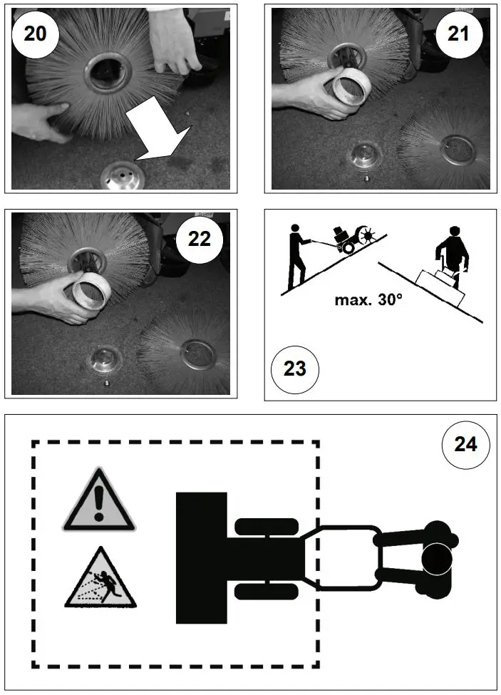 Gude GKM 6.5 ECO 3 In 1 Sweeper Instruction Manual - Fig 8