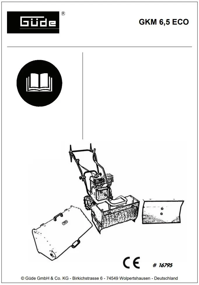 Gude GKM 6.5 ECO 3 In 1 Sweeper Instruction Manual
