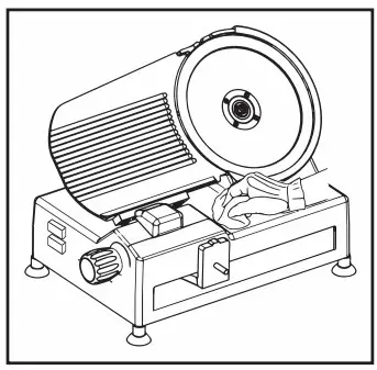 AVANTCO 177SL612A 2 Inch Medium Duty Automatic Meat Slicer - Fig 13
