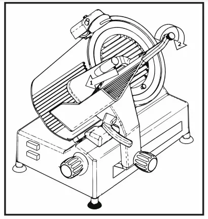 AVANTCO 177SL612A 2 Inch Medium Duty Automatic Meat Slicer - Fig 18