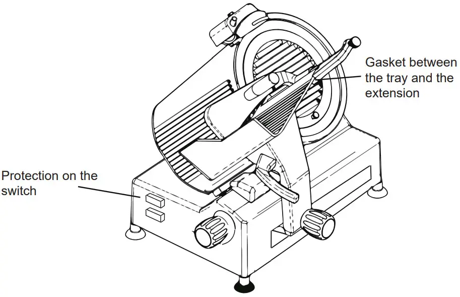 AVANTCO 177SL612A 2 Inch Medium Duty Automatic Meat Slicer - Fig 19