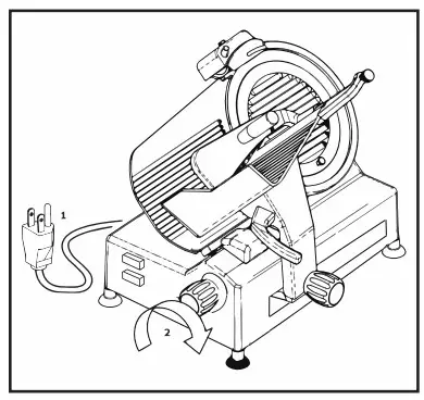 AVANTCO 177SL612A 2 Inch Medium Duty Automatic Meat Slicer - Fig 5