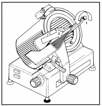 AVANTCO 177SL612A 2 Inch Medium Duty Automatic Meat Slicer - Fig 6