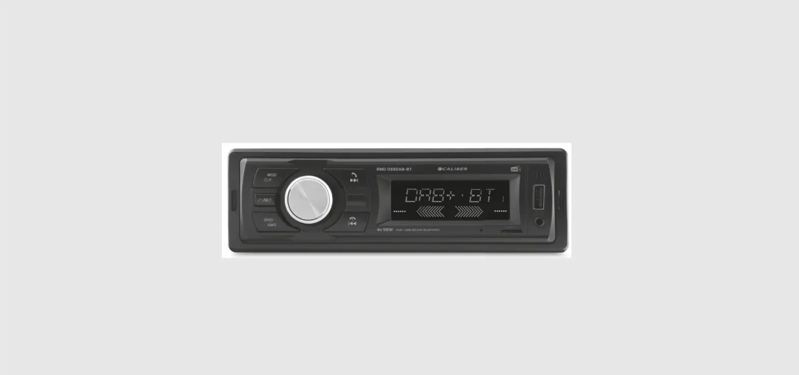 Caliber Rmd-033dab-bt Car Radio User Guide